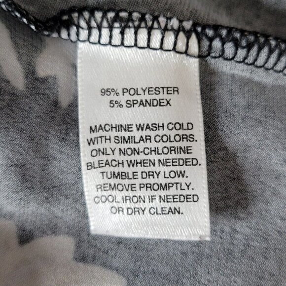 WHBM Floral Shift Dress Cowl Neck 3/4 Sleeve Pullover Jersey Knit - Picture 5 of 9